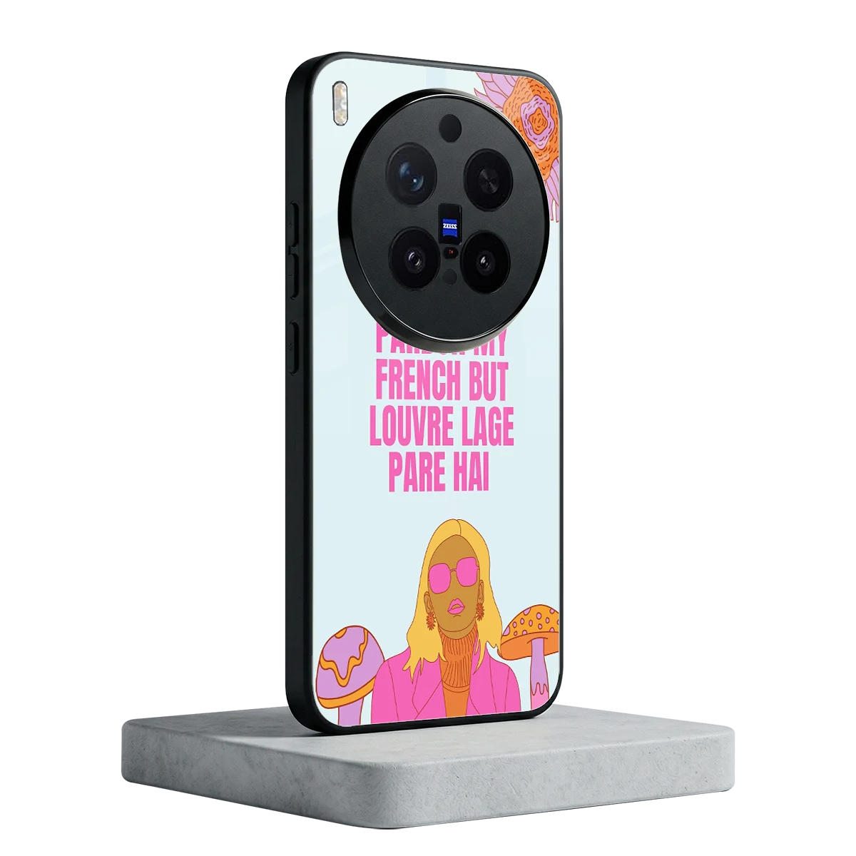 Louvre Lage Pade Hai vivo x300 pro mobile cover | shockproof glass phone case