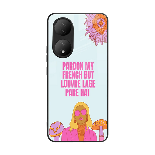 Louvre Lage Pade Hai back phone cover | glass case for Vivo-y100