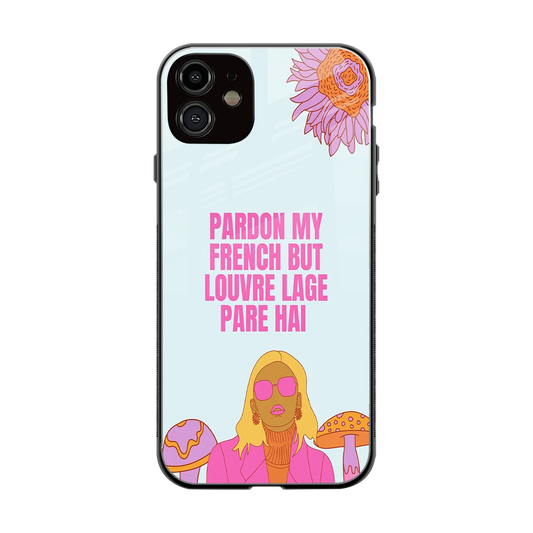 Louvre Lage Pade Hai back phone cover | glass case for iphone 12