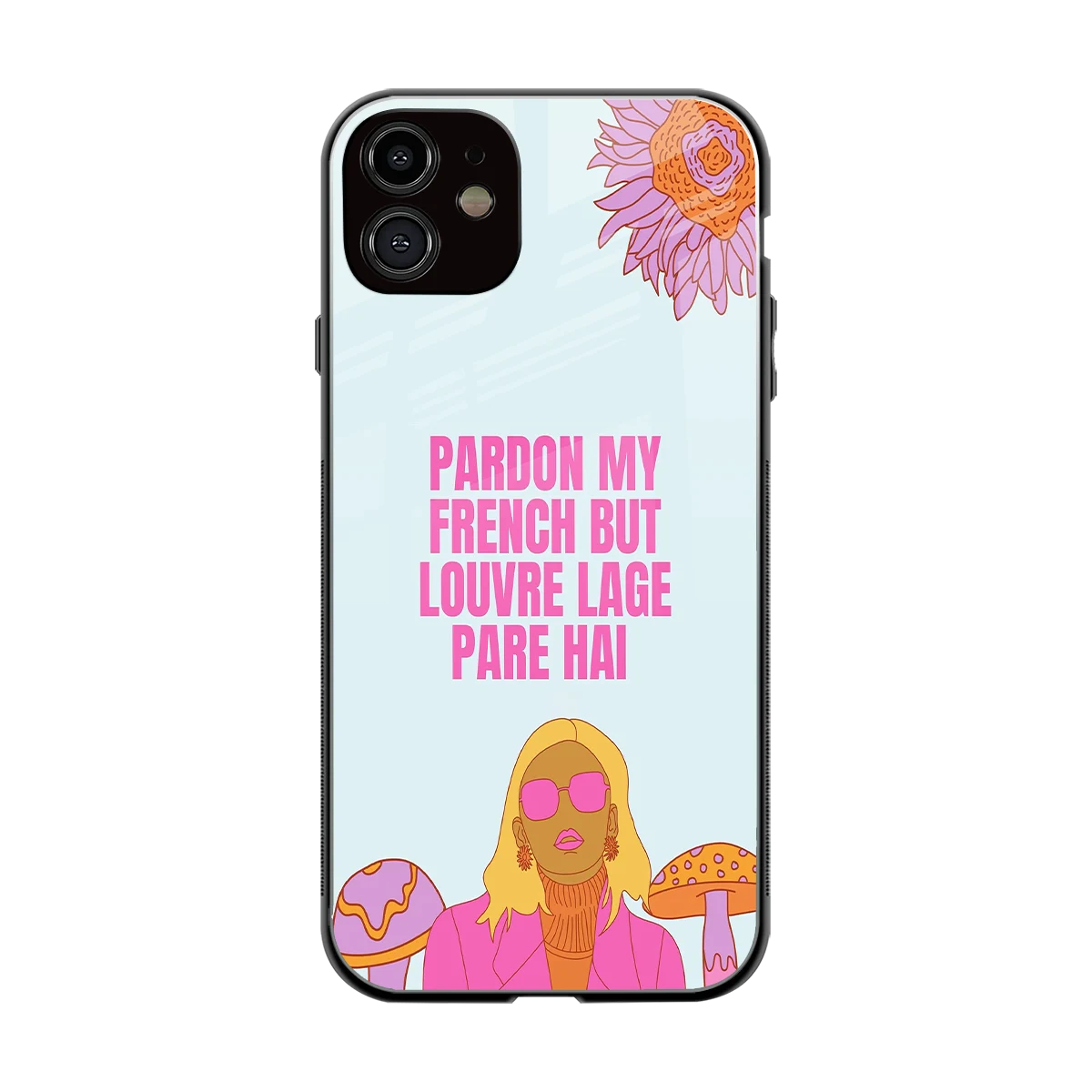 Louvre Lage Pade Hai back phone cover | glass case for iphone 11