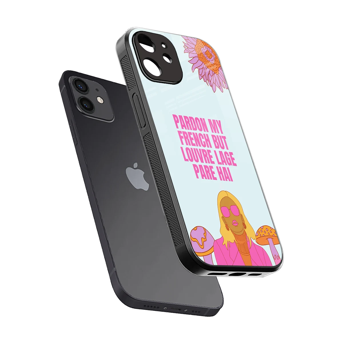 Louvre Lage Pade Hai sleek iphone 11 cover with tempered glass back and TPU edges