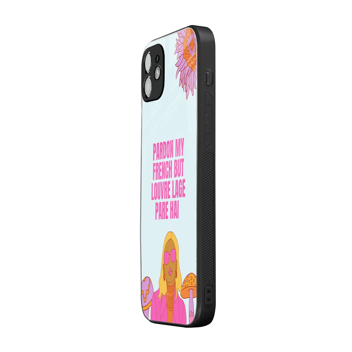 Louvre Lage Pade Hai iphone 11 mobile cover | shockproof glass phone case