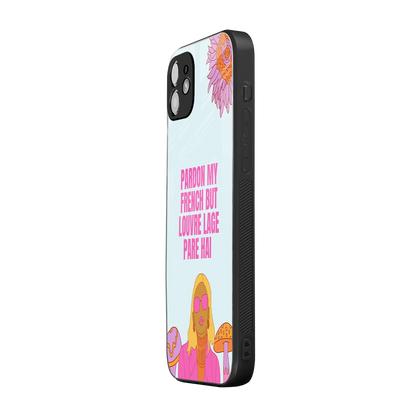 Louvre Lage Pade Hai iphone 11 mobile cover | shockproof glass phone case