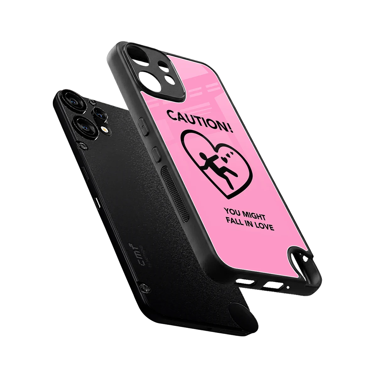 Love Ahead sleek cmf nothing phone 2 pro cover with tempered glass back and TPU edges