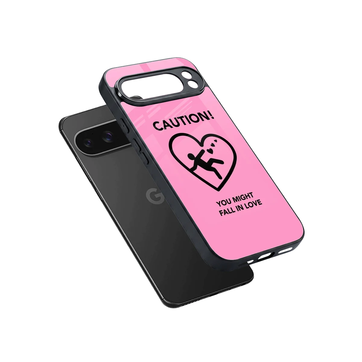Love Ahead sleek google pixel 10 pro xl cover with tempered glass back and TPU edges