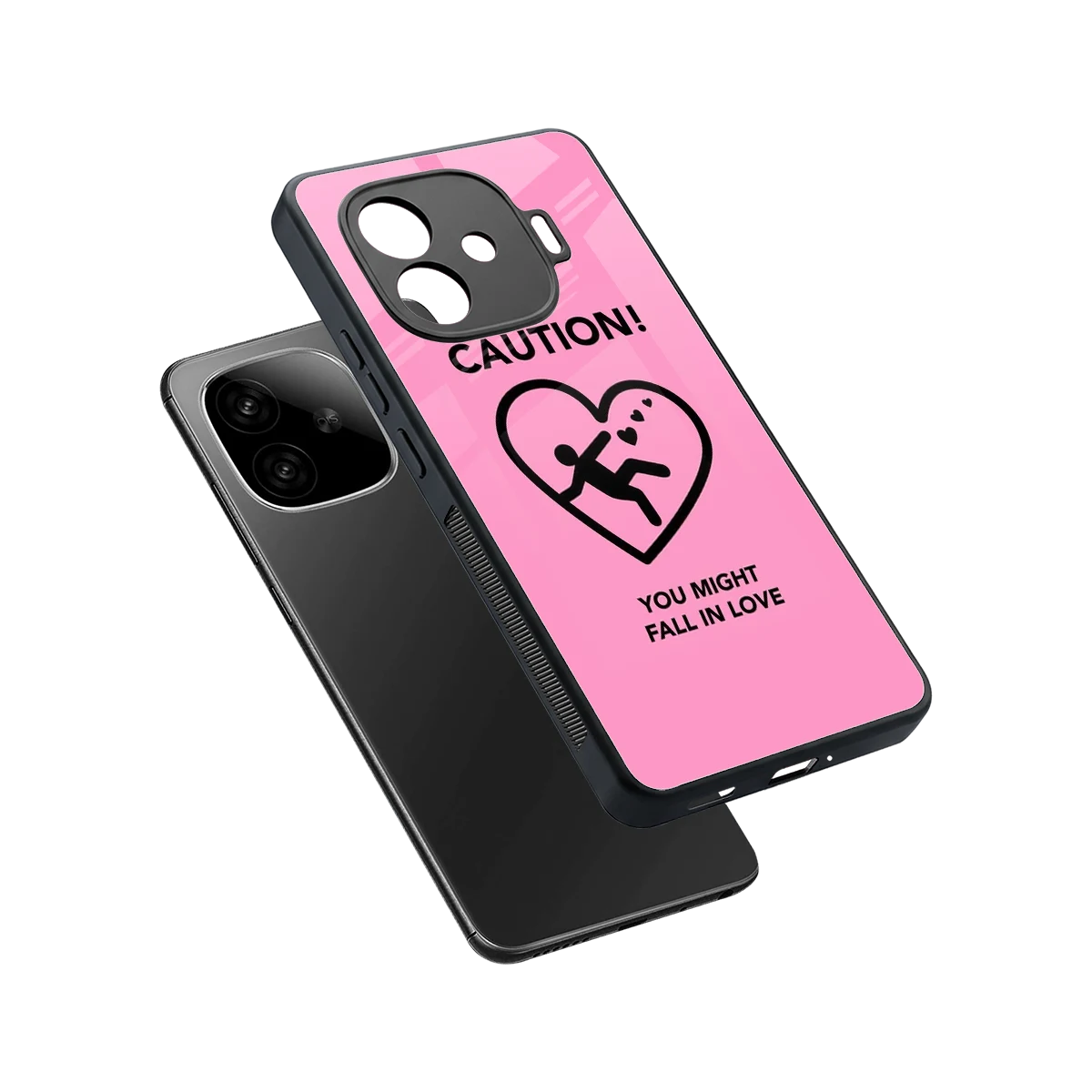 Love Ahead sleek iqoo neo 10r 5g cover with tempered glass back and TPU edges
