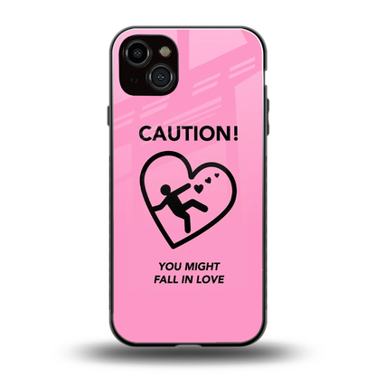 Love Ahead back phone cover | glass case for iphone 14 plus