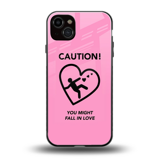 Love Ahead back phone cover | glass case for iphone 14 plus