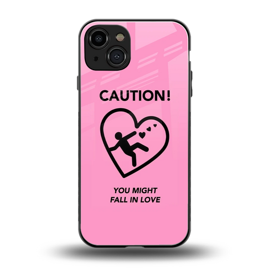 Love Ahead back phone cover | glass case for iphone 15