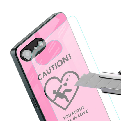 Love Ahead stylish phone case for iphone 16e | glossy glass and slim fit