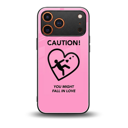 Love Ahead back phone cover | glass case for iphone 17 pro