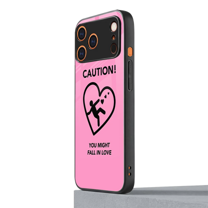 Love Ahead iphone 17 pro mobile cover | shockproof glass phone case