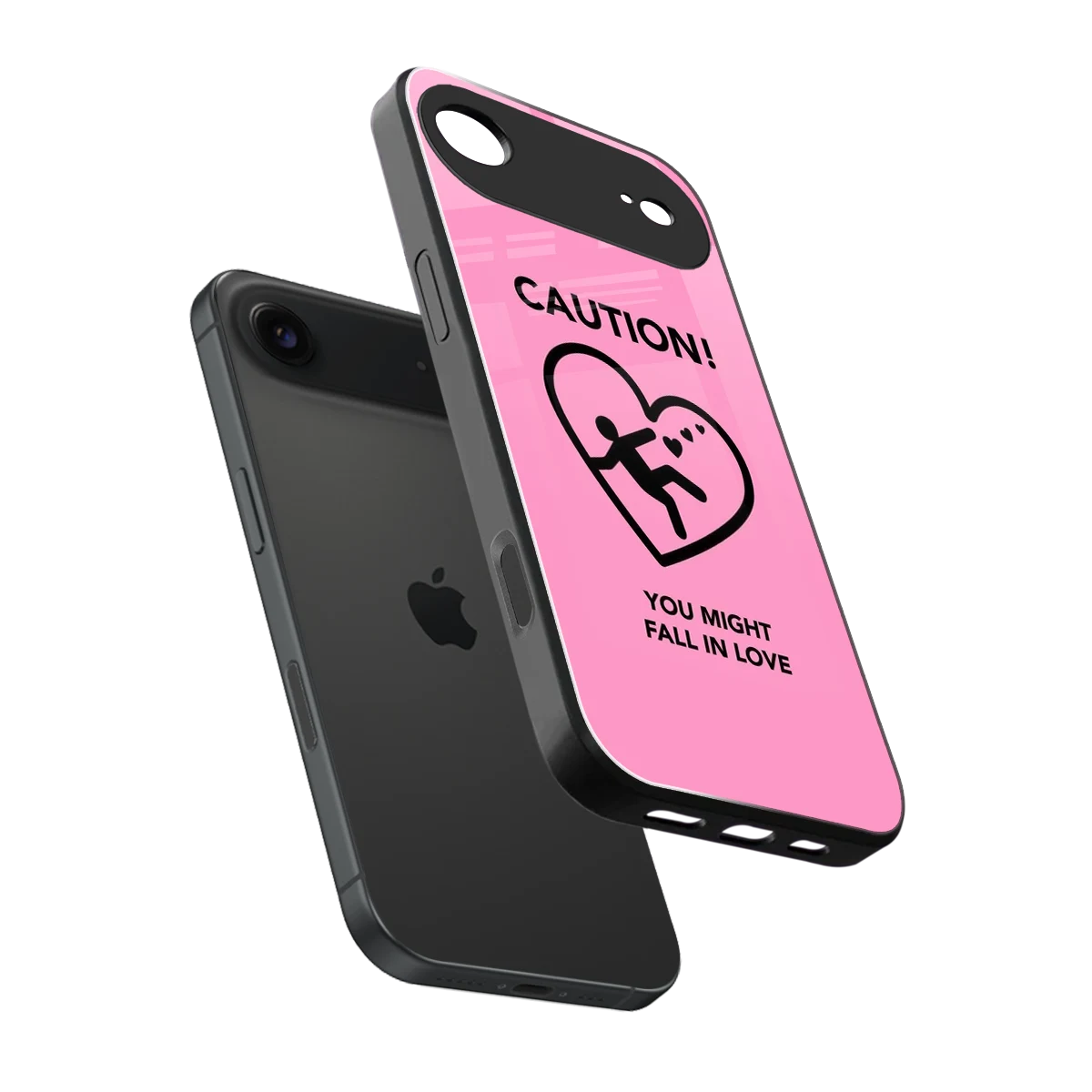 Love Ahead sleek iphone air cover with tempered glass back and TPU edges