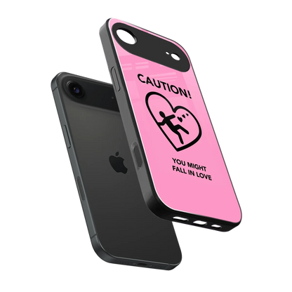 Love Ahead sleek iphone air cover with tempered glass back and TPU edges