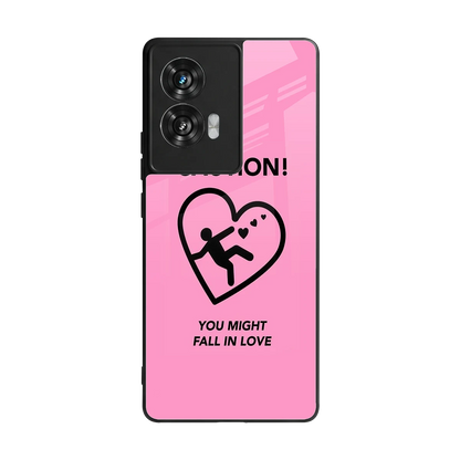 Love Ahead back phone cover | glass case for motorola edge 50 fusion