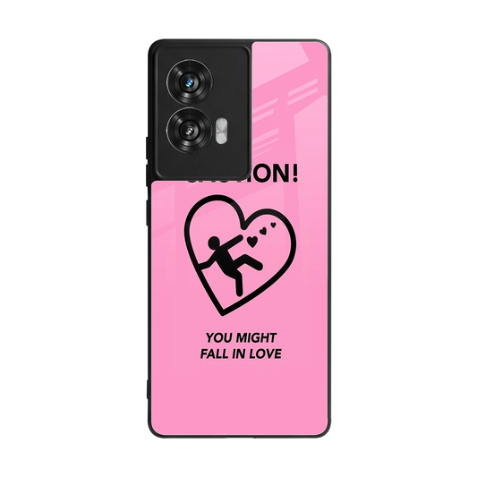 Love Ahead back phone cover | glass case for motorola edge 50 fusion
