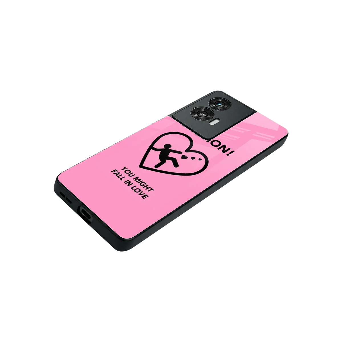 Love Ahead stylish phone case for motorola edge 50 fusion | glossy glass and slim fit