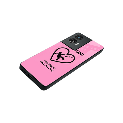 Love Ahead stylish phone case for motorola edge 50 fusion | glossy glass and slim fit