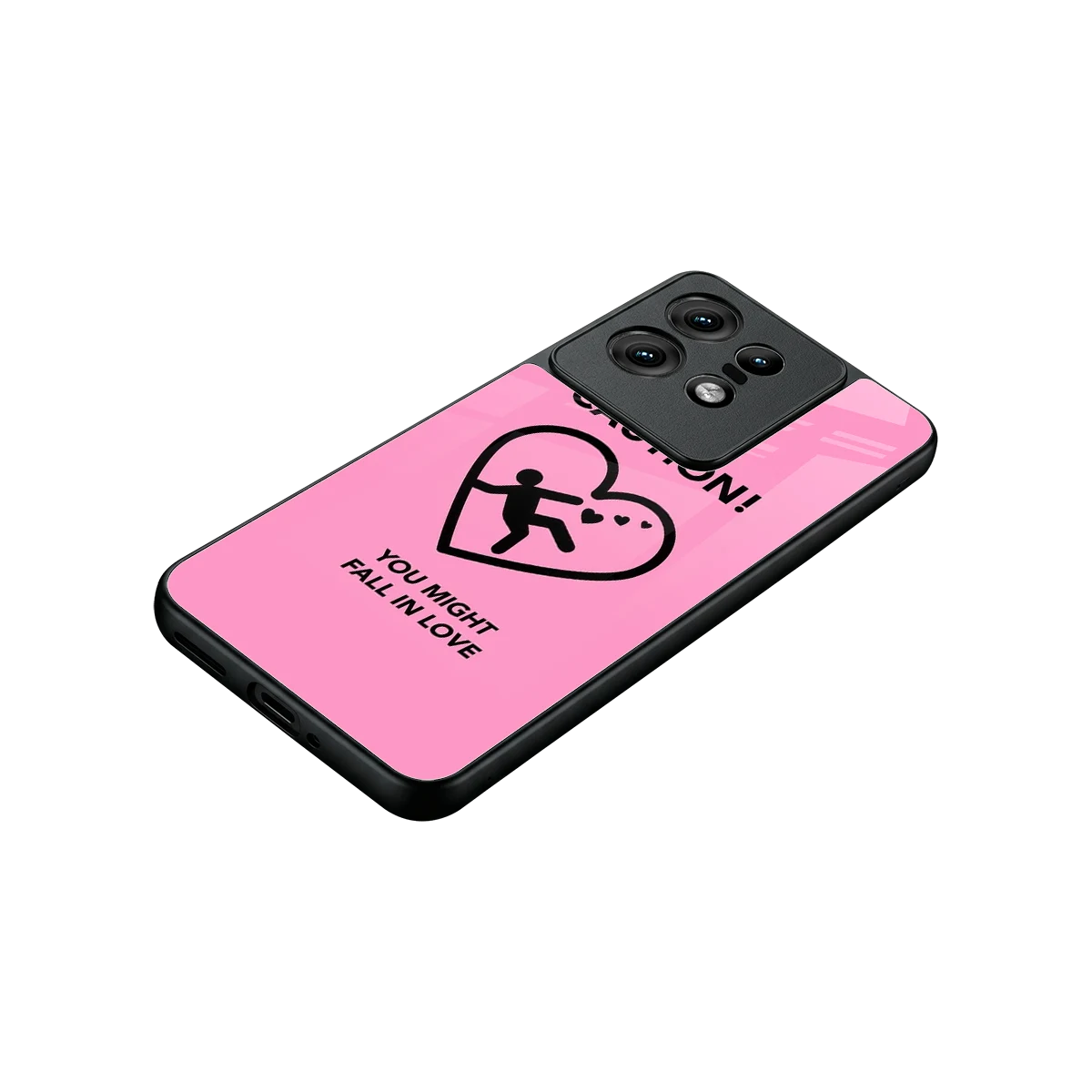 Love Ahead stylish phone case for motorola edge 50 pro | glossy glass and slim fit