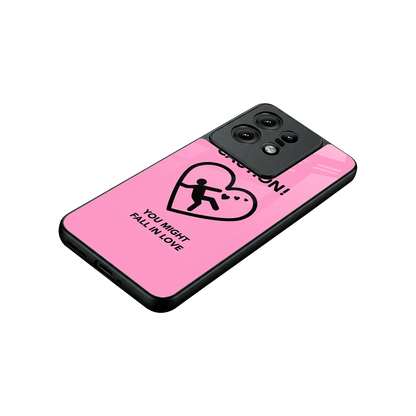 Love Ahead stylish phone case for motorola edge 50 pro | glossy glass and slim fit
