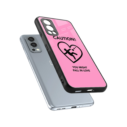 Love Ahead sleek oneplus nord 2 cover with tempered glass back and TPU edges