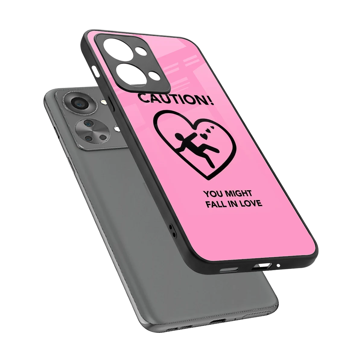 Love Ahead sleek oneplus nord 2t cover with tempered glass back and TPU edges