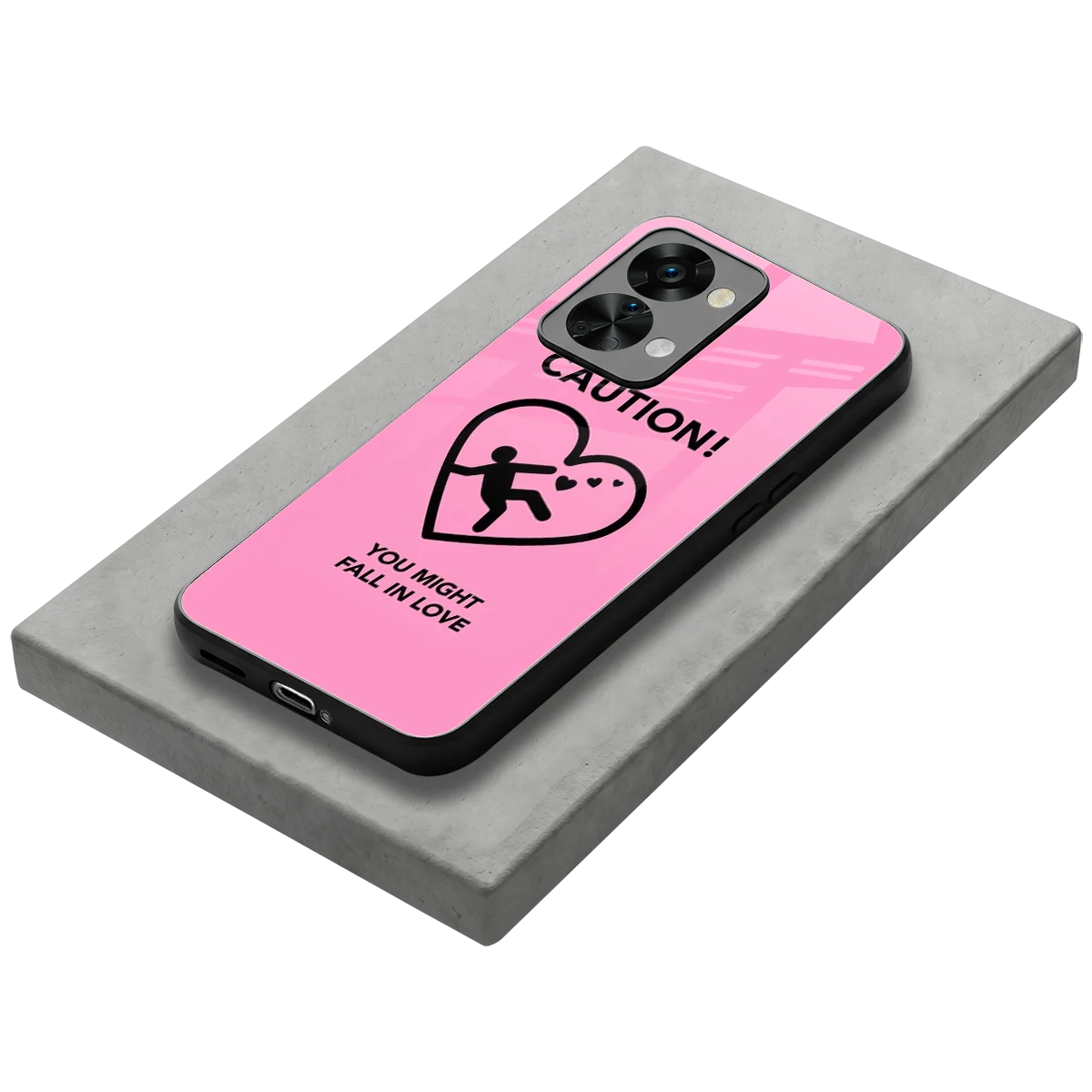Love Ahead stylish phone case for oneplus nord 2t | glossy glass and slim fit