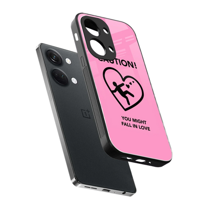 Love Ahead sleek oneplus nord 3 cover with tempered glass back and TPU edges