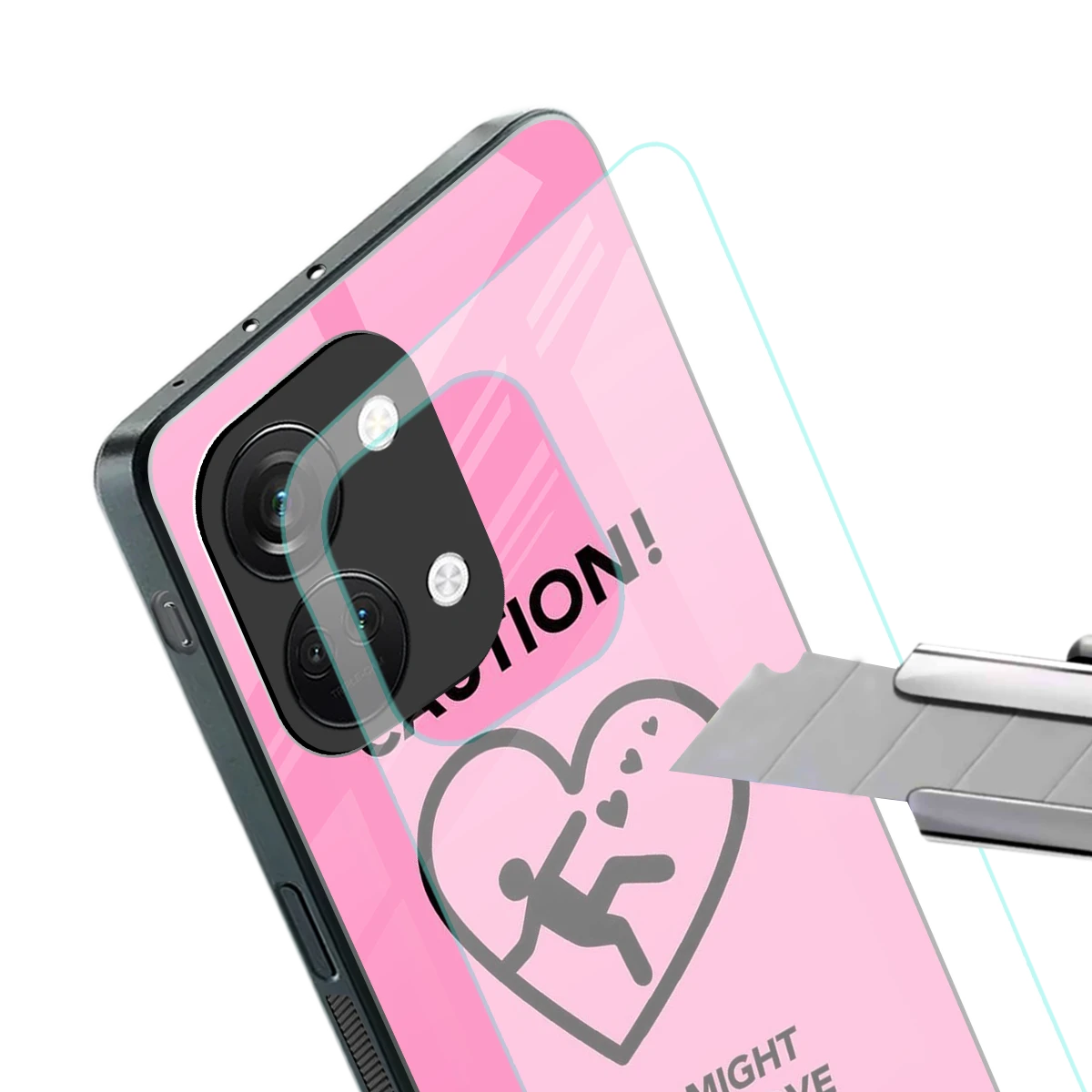Love Ahead stylish phone case for oneplus nord 3 | glossy glass and slim fit