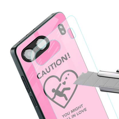 Love Ahead stylish phone case for oneplus nord 4 | glossy glass and slim fit