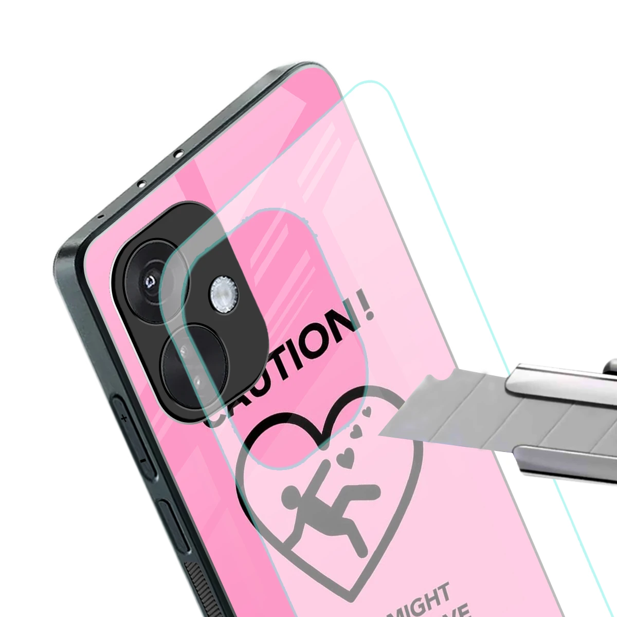 Love Ahead stylish phone case for oneplus nord ce 3 | glossy glass and slim fit