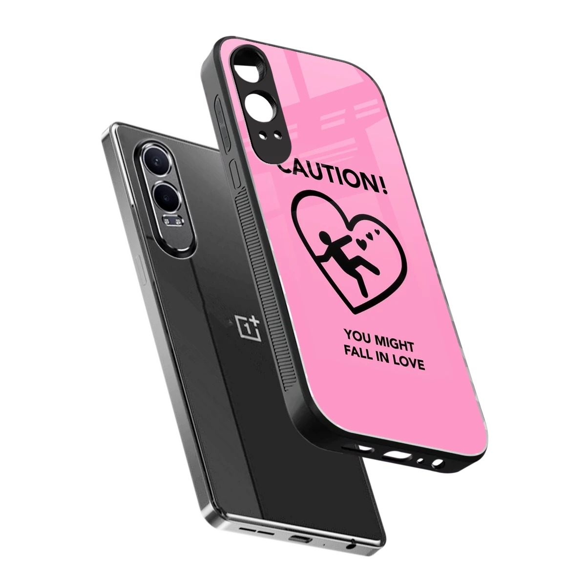 Love Ahead sleek oneplus nord ce 4 lite cover with tempered glass back and TPU edges