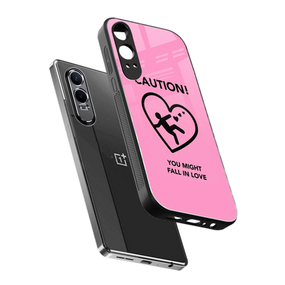 Love Ahead sleek oneplus nord ce 4 lite cover with tempered glass back and TPU edges