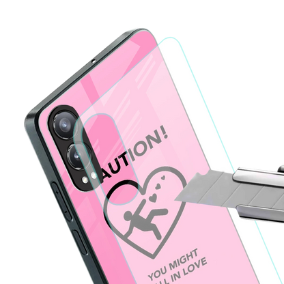 Love Ahead stylish phone case for oneplus nord ce 4 lite | glossy glass and slim fit