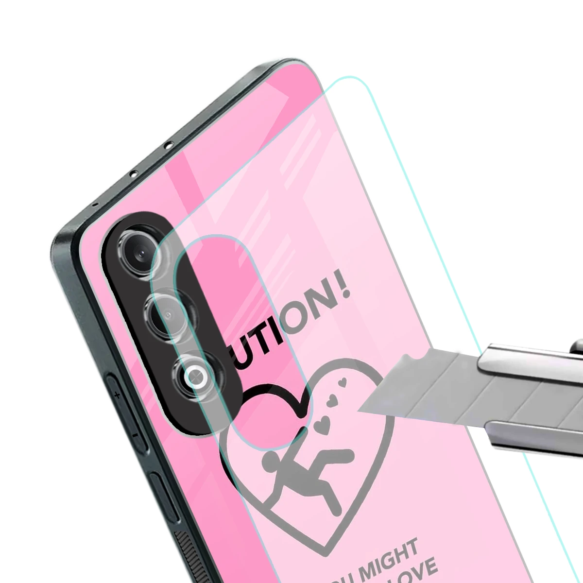 Love Ahead stylish phone case for oneplus nord ce 4 | glossy glass and slim fit