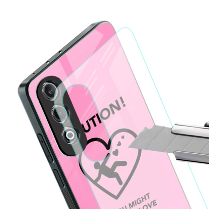 Love Ahead stylish phone case for oneplus nord ce 4 | glossy glass and slim fit