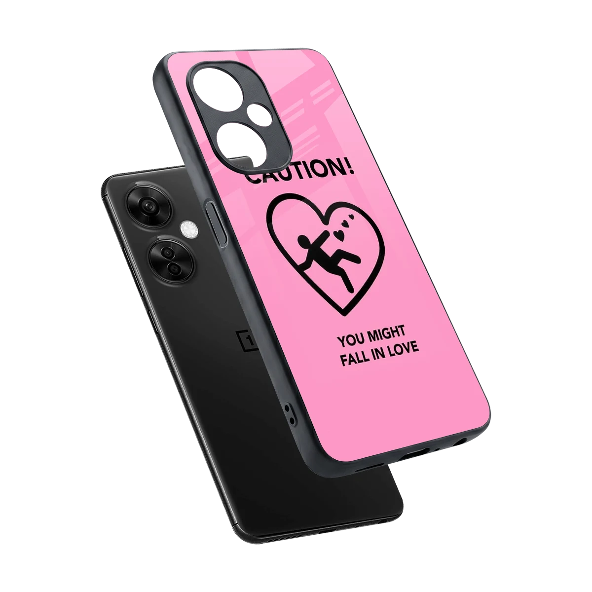 Love Ahead sleek oneplus nord ce 3 lite cover with tempered glass back and TPU edges