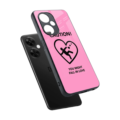 Love Ahead sleek oneplus nord ce 3 lite cover with tempered glass back and TPU edges