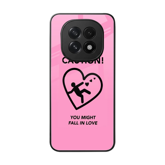 Love Ahead back phone cover | glass case for oppo f29 5g