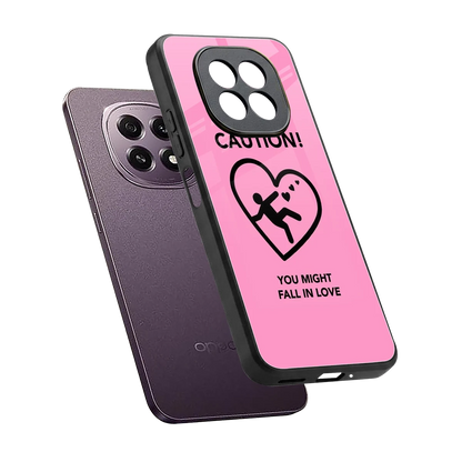 Love Ahead sleek oppo f29 5g cover with tempered glass back and TPU edges