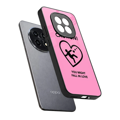 Love Ahead sleek oppo f29 pro 5g cover with tempered glass back and TPU edges