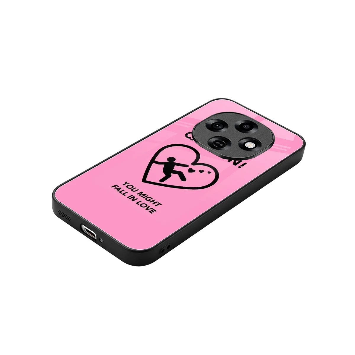 Love Ahead stylish phone case for oppo f31 pro 5g | glossy glass and slim fit