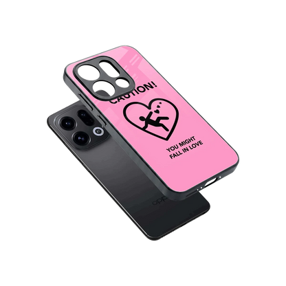 Love Ahead sleek oppo find x9 cover with tempered glass back and TPU edges
