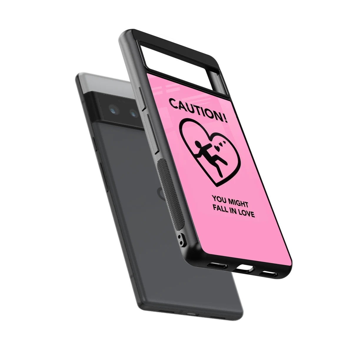 Love Ahead sleek google pixel 6 pro cover with tempered glass back and TPU edges