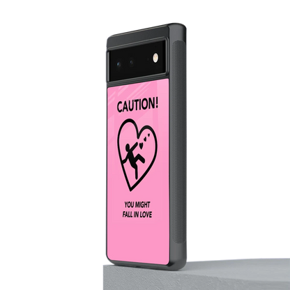 Love Ahead stylish phone case for google pixel 6a | glossy glass and slim fit