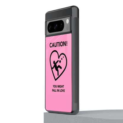 Love Ahead stylish phone case for google pixel 8 pro | glossy glass and slim fit
