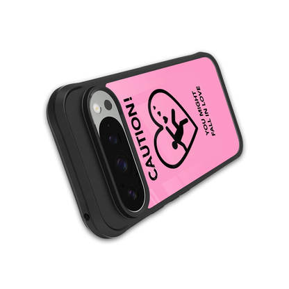Love Ahead stylish phone case for google pixel 9 pro xl | glossy glass and slim fit