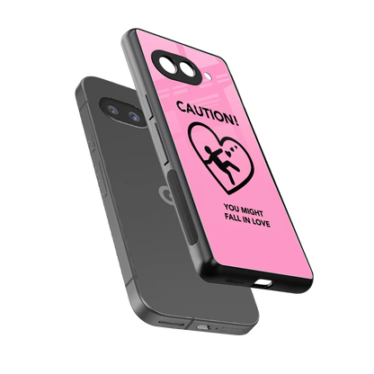 Love Ahead sleek google pixel 10a cover with tempered glass back and TPU edges