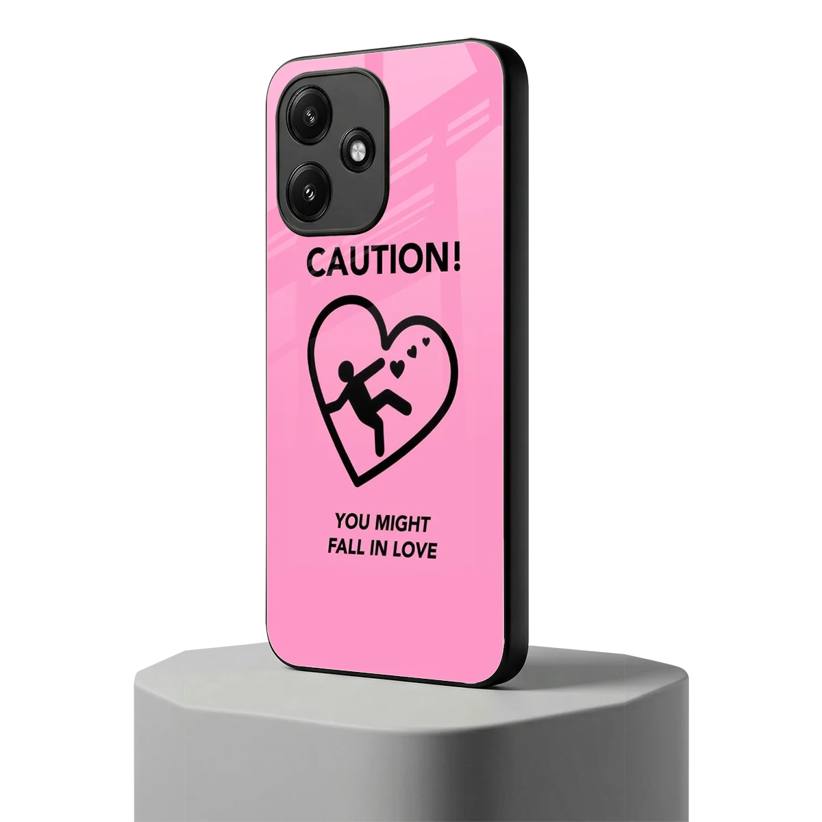 Love Ahead redmi 12 5g mobile cover | shockproof glass phone case