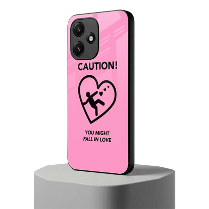 Love Ahead redmi 12 5g mobile cover | shockproof glass phone case